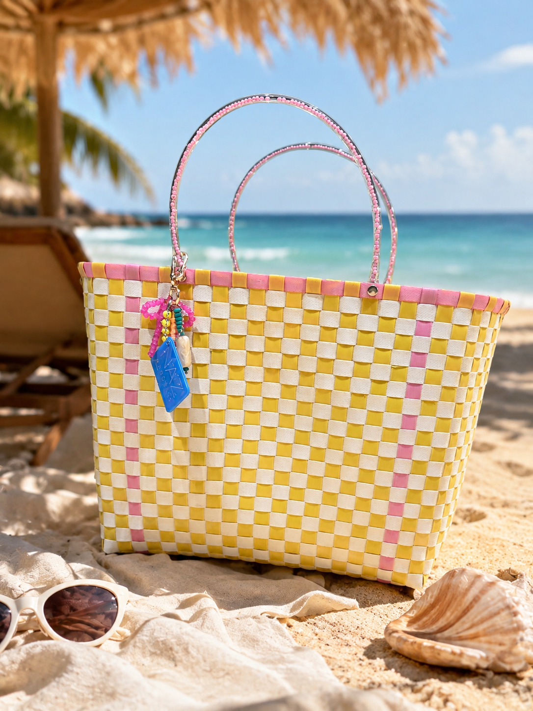 Our tote plastic rattan