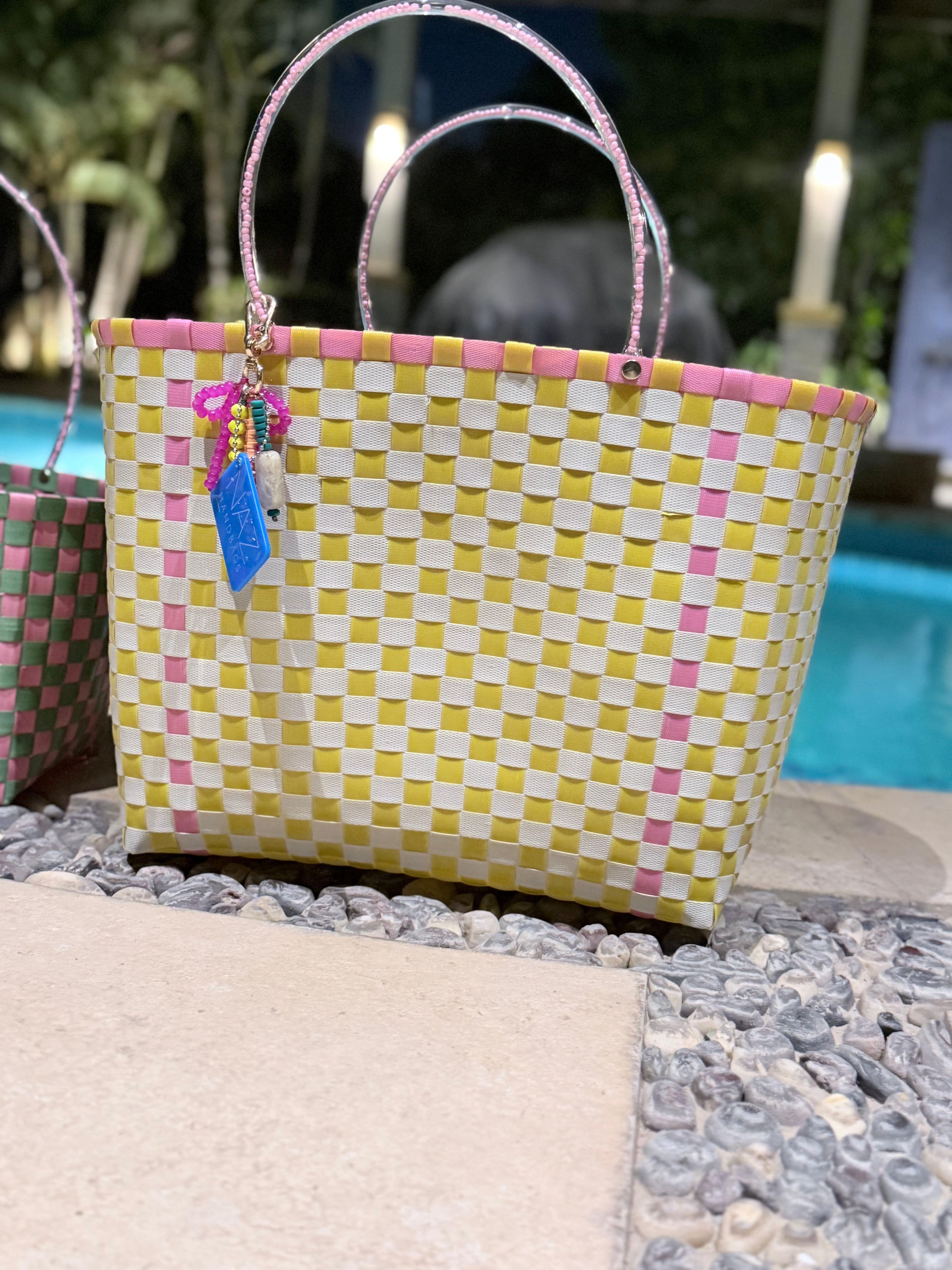 Our tote plastic rattan