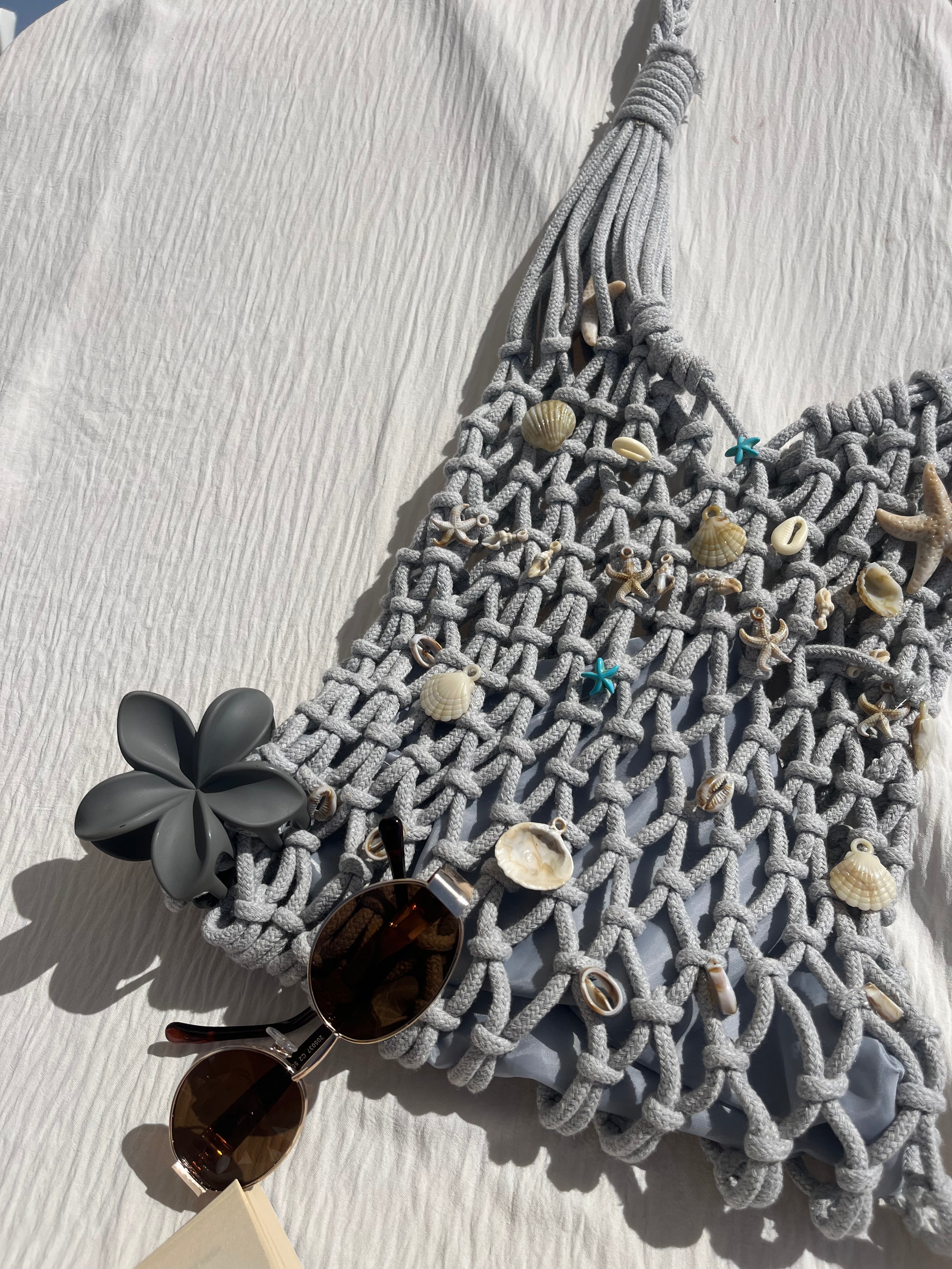 Beach crochet bag