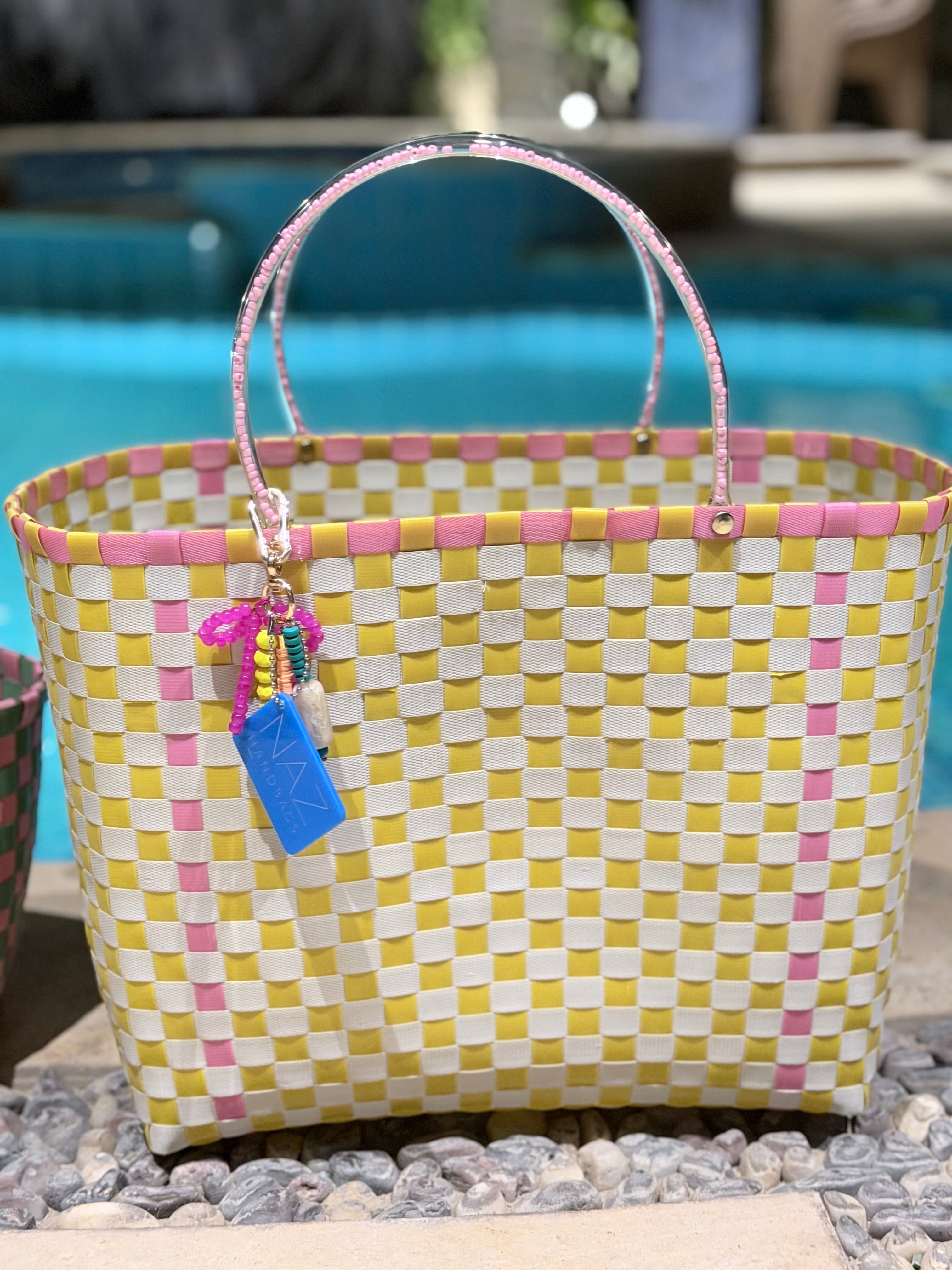 Our tote plastic rattan