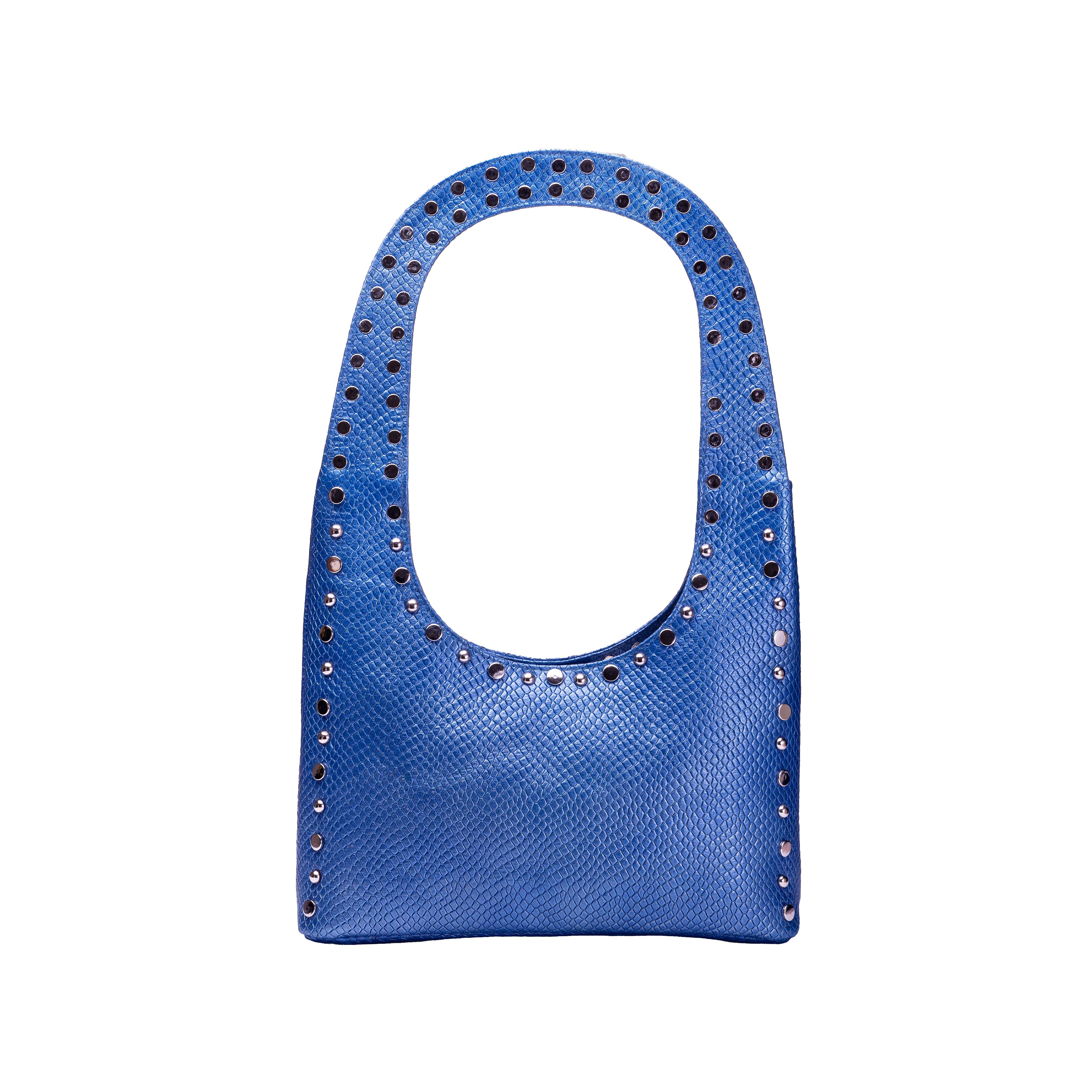 Blue Serpent Shoulder Bag