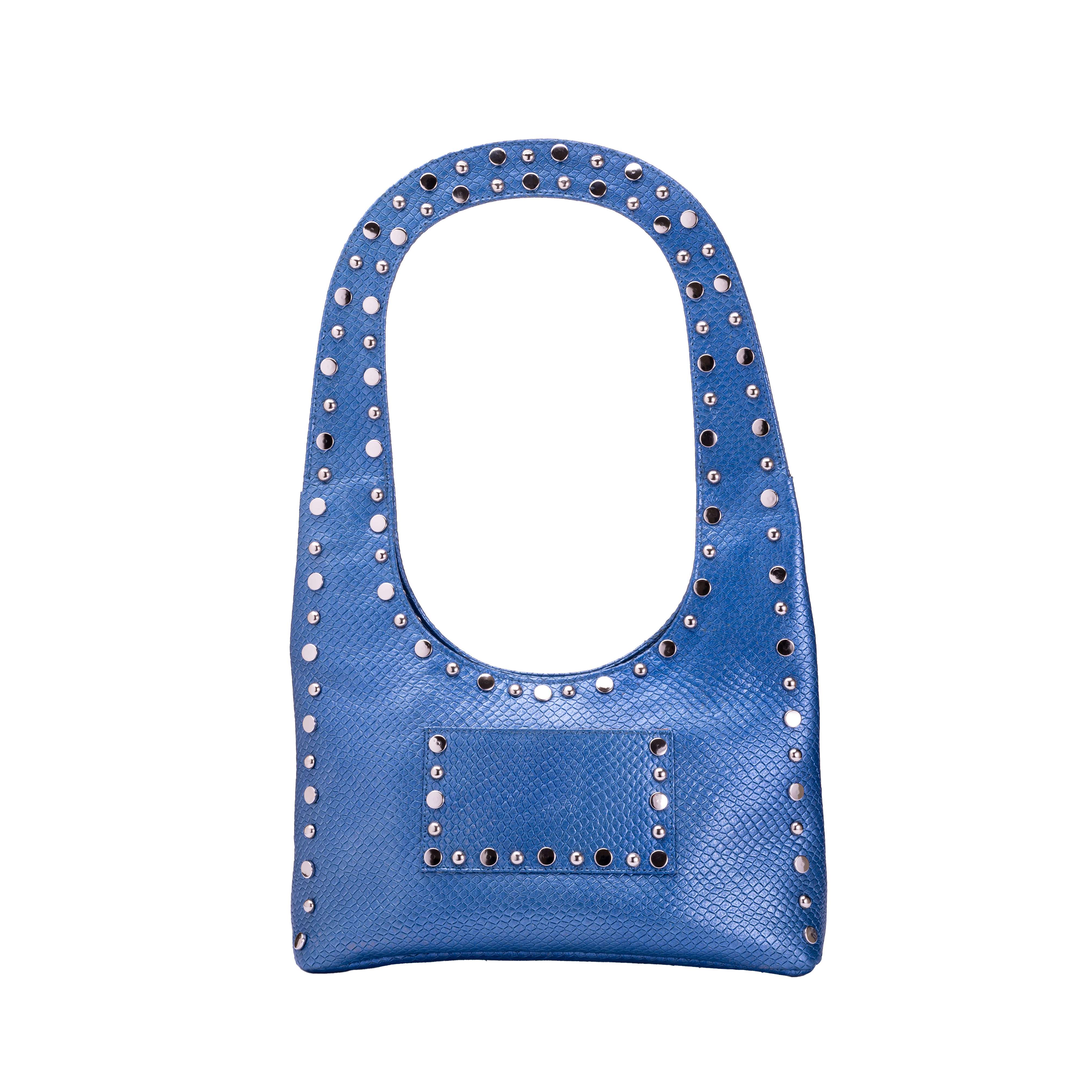 Blue Serpent Shoulder Bag