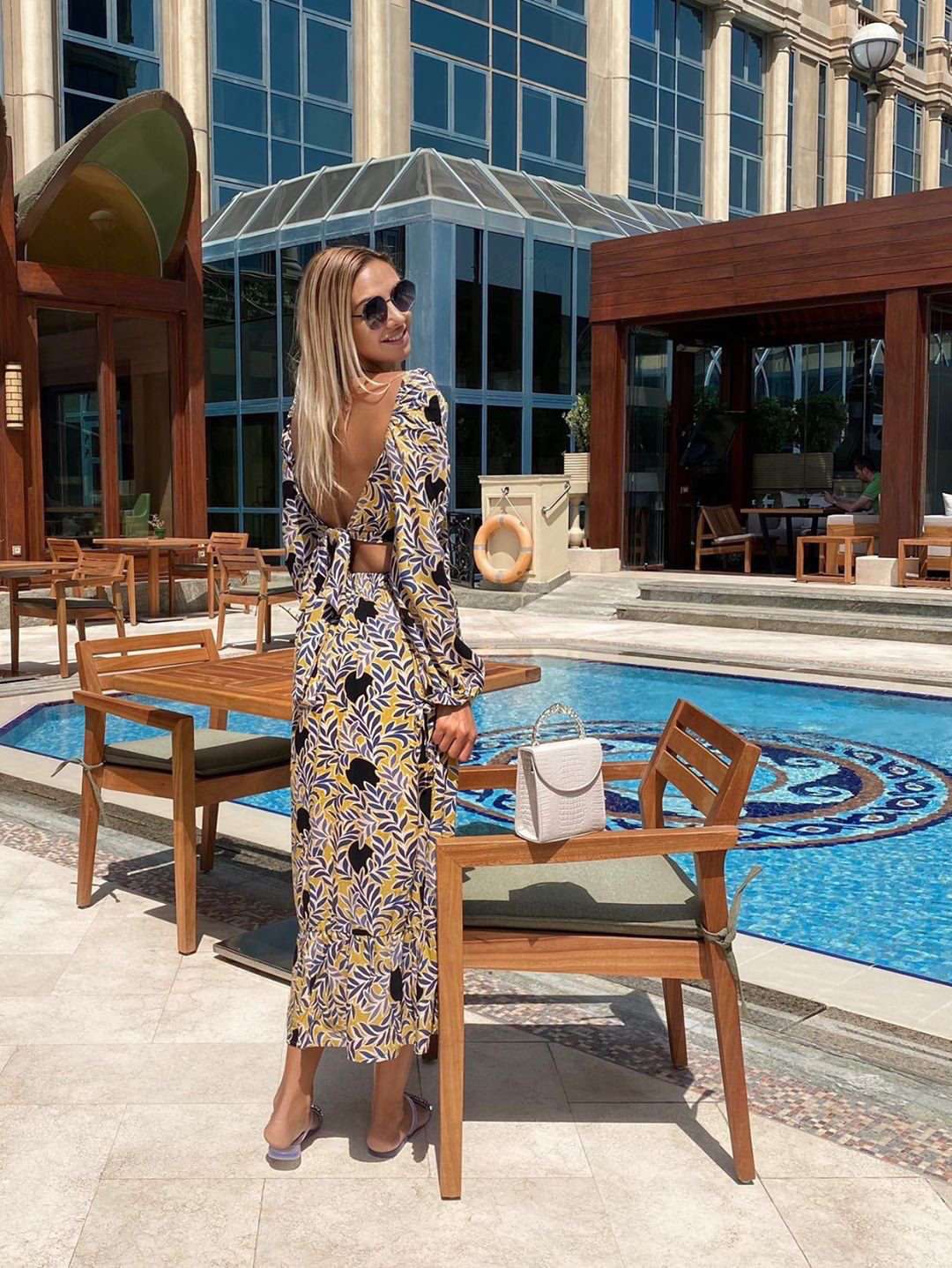 Off White Croc Leather Bag