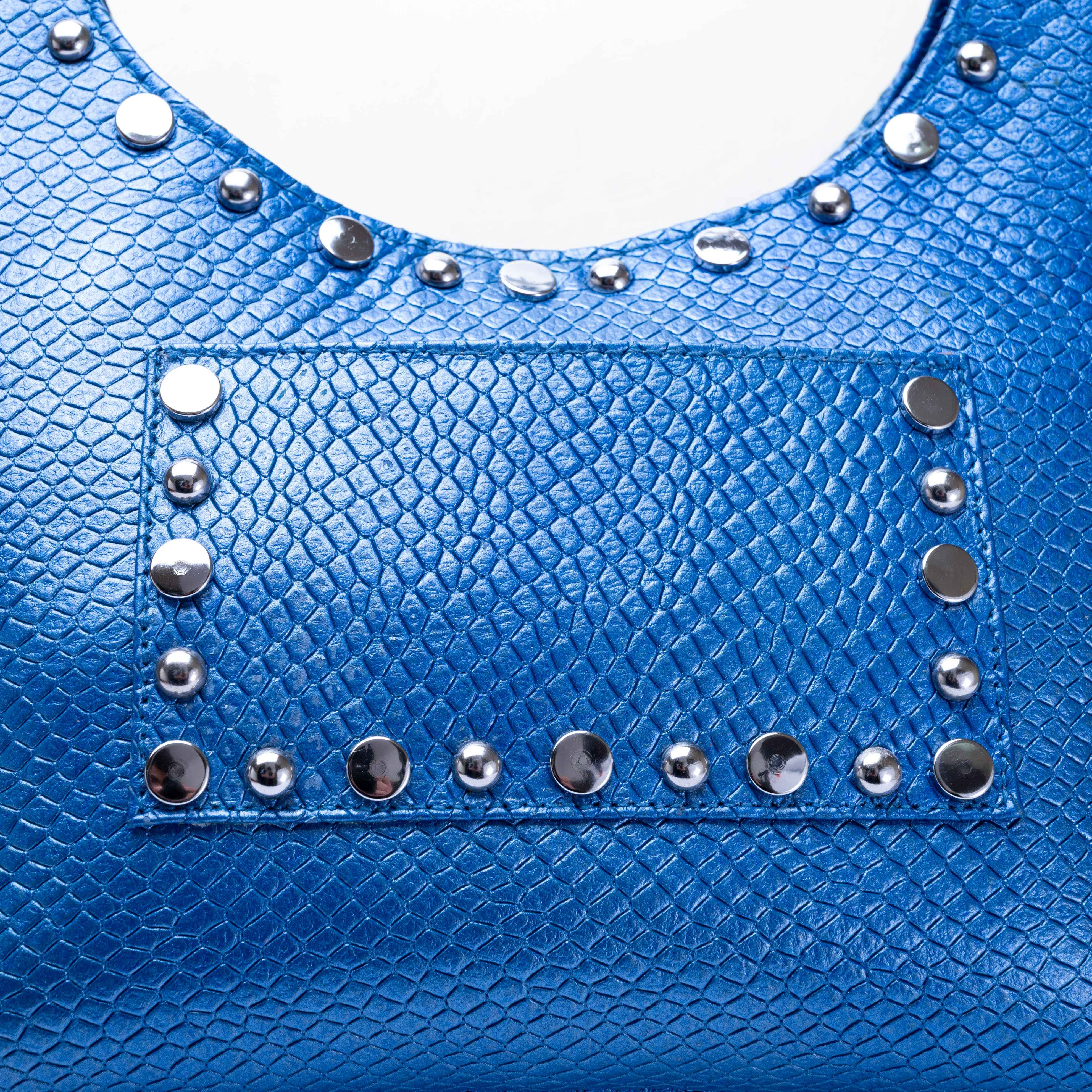Blue Serpent Shoulder Bag