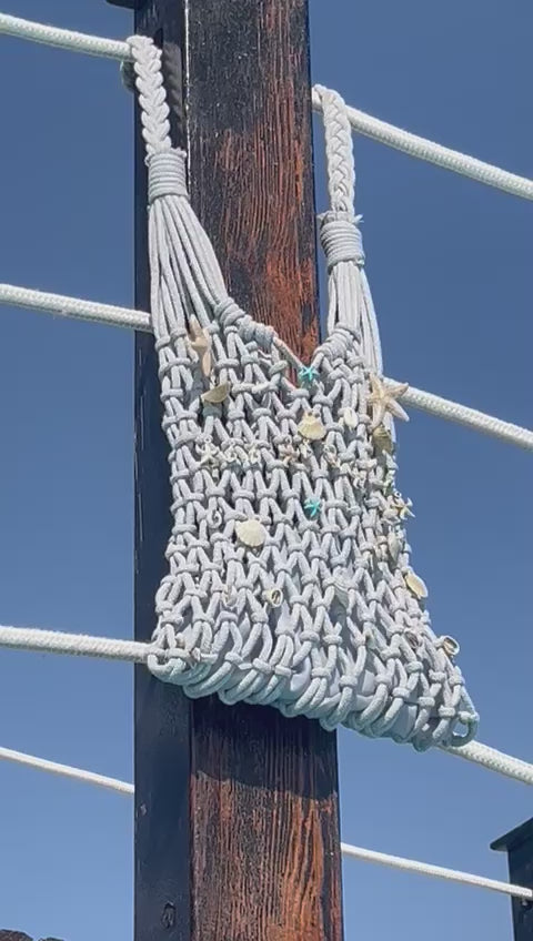 Beach crochet bag